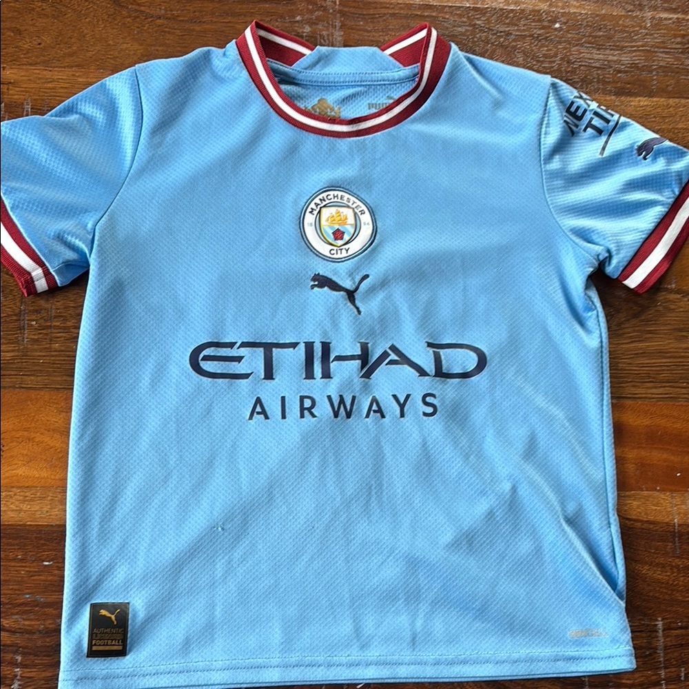 Puma youth Manchester City jersey